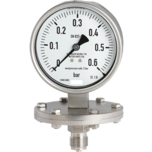 پرشر گیج روغنی تمام استیل ویکا مدل 433.50 صفحه ۱۰ سانت ۴ بار – WIKA Liquid-Filled Pressure Gauge