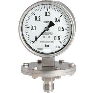 پرشر گیج روغنی تمام استیل ویکا مدل 432.50 صفحه ۱۰ سانت ۲۵ بار – WIKA Liquid-Filled Pressure Gauge