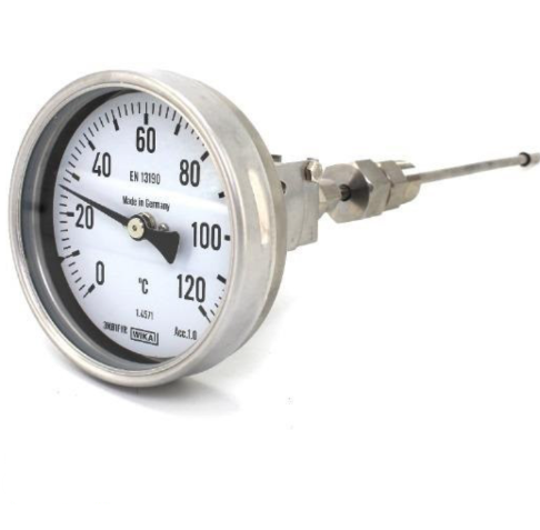 ترمومتر دما تلسکوپی تمام استیل ویکا رنج ۰–۱۲۰ درجه دنباله ۲۰ سانت – WIKA Telescopic Thermometer