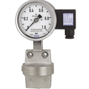 گیج اختلاف فشار ترانسمیتردار ویکا مدل DPGT43.100 رنج ۰–۱ بار – WIKA Differential Pressure Gauge with Transmitter