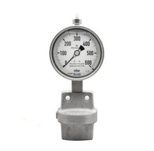 گیج اختلاف فشار ویکا صفحه ۱۰ سانت رنج ۰–۶۰۰ میلی‌بار – WIKA Differential Pressure Gauge 100 mm 0–600 mbar