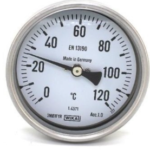 گیج دما تلسکوپی تمام استیل ویکا رنج ۰–۱۲۰ درجه دنباله ۱۰ سانت – WIKA Telescopic Thermometer