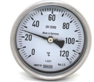 گیج دما تلسکوپی تمام استیل ویکا رنج ۰–۱۲۰ درجه دنباله ۱۰۰ سانت – WIKA Telescopic Thermometer