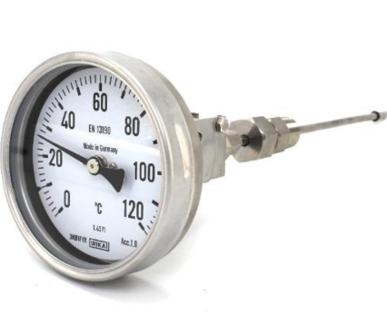 گیج دما تلسکوپی تمام استیل ویکا رنج ۰–۱۲۰ درجه دنباله ۱۰۰ سانت – WIKA Telescopic Thermometer