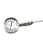 گیج دما ویکا صفحه ۱۰ سانت رنج ۰–۱۲۰ درجه اتصال از زیر غلاف ۳۰ سانت – WIKA Bottom Connection Thermometer