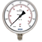 گیج فشار تمام استیل ویکا صفحه ۱۵ سانت رنج ۰–۴ بار – WIKA Stainless Steel Pressure Gauge