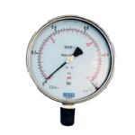 گیج فشار تمام استیل ویکا صفحه ۱۶ سانت رنج ۰–۱ بار – WIKA Stainless Steel Pressure Gauge