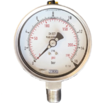 گیج فشار تمام استیل ویکا مدل 232.50.100 صفحه ۱۰ سانت ۱۶ بار – WIKA Stainless Steel Pressure Gauge