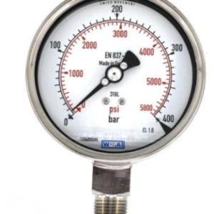 گیج فشار تمام استیل ویکا مدل 232.50.100 صفحه ۱۰ سانت ۴۰۰ بار – WIKA Pressure Gauge