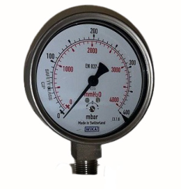 گیج فشار تمام استیل ویکا مدل 232.50.100 صفحه ۱۰ سانت ۶۰۰ میلی‌بار – WIKA Pressure Gauge