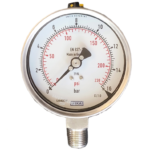 گیج فشار تمام استیل ویکا مدل 232.50.100 صفحه ۱۰ سانت رنج ۰–۱۶ بار – WIKA Pressure Gauge