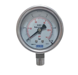 گیج فشار تمام استیل ویکا مدل 232.50.63 صفحه ۶ سانت ۱۰ بار – WIKA Stainless Steel Pressure Gauge