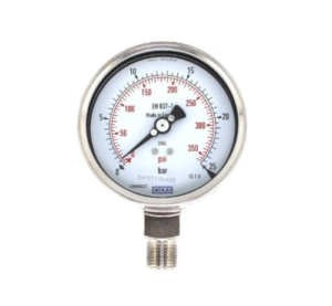 گیج فشار تمام استیل ویکا مدل 232.50.63 صفحه ۶ سانت ۲۵ بار – WIKA Pressure Gauge 63 mm 0–25 bar