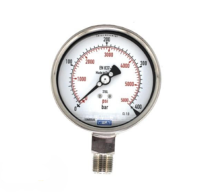 گیج فشار تمام استیل ویکا مدل 232.50.63 صفحه ۶ سانت ۴۰۰ بار – WIKA Stainless Steel Pressure Gauge