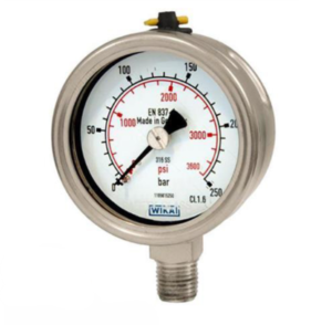 گیج فشار تمام استیل ویکا مدل 232.50.63 صفحه ۶ سانتی ۲۵۰ بار – WIKA Pressure Gauge