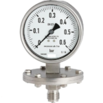 گیج فشار روغنی تمام استیل ویکا صفحه ۶ سانت رنج ۰–۰.۶ بار – WIKA Liquid-Filled Pressure Gauge