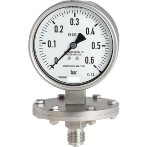 گیج فشار روغنی تمام استیل ویکا صفحه ۶ سانت رنج ۰–۰.۶ بار – WIKA Liquid-Filled Pressure Gauge
