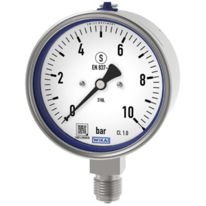 گیج فشار روغنی ویکا صفحه ۱۰ سانت ۰–۱۰ بار – WIKA Pressure Gauge