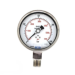 گیج فشار روغنی ویکا صفحه ۱۰ سانت رنج ۰–۴۰۰ بار – WIKA Liquid‑Filled Pressure Gauge 0–400 bar