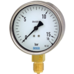 گیج فشار روغنی ویکا مدل 213.53.100 صفحه ۱۰ سانت – WIKA 213.53.100 Liquid‑Filled Pressure Gauge