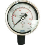 گیج فشار عمودی تمام استیل ویکا صفحه ۱۶ سانت رنج ۰–۱۶ بار – WIKA Vertical Pressure Gauge