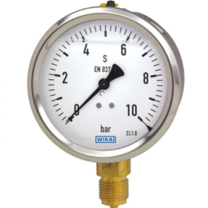 گیج فشار ویکا مدل 212.20.63 صفحه ۶ سانتی ۱۰ بار استیل برنجی – WIKA Pressure Gauge