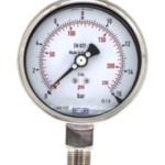 مانومتر تمام استیل ویکا صفحه ۶ سانت ۰–۱۰ بار اتصال زیر – WIKA Pressure Gauge Bottom Connection
