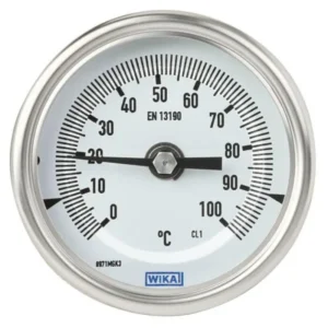 گیج دما ویکا مدل TG54.80 رنج ۰–۱۰۰ درجه سانتی‌گراد – WIKA TG54.80 Thermometer 0–100°C