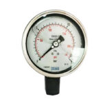 گیج فشار روغنی ویکا چین صفحه ۱۰ سانت رنج ۰–۱۶۰ بار – WIKA China Liquid-Filled Pressure Gauge