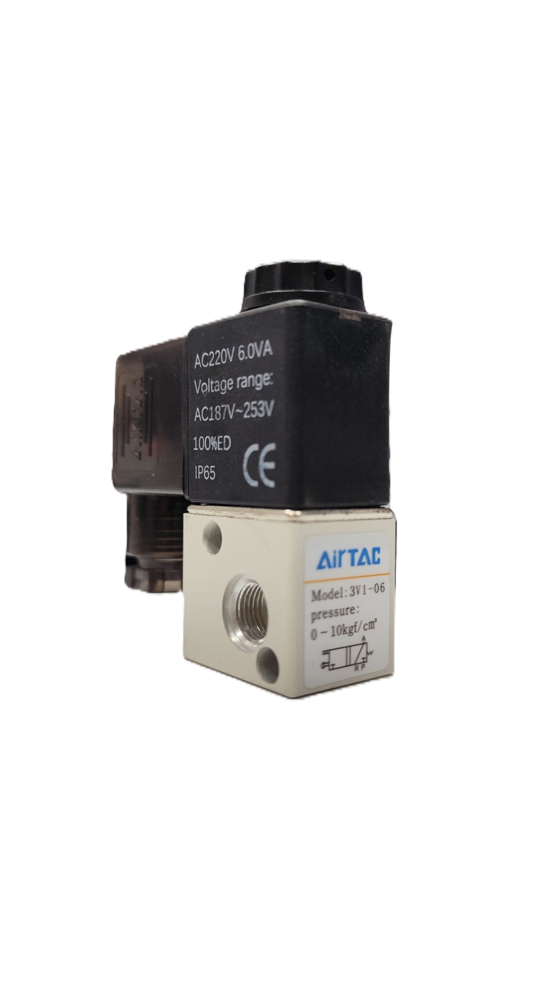 شیر برقی پنوماتیک 2-3 سایز 1/8 کبریتی مدل 3V1-06