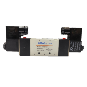 شیر برقی پنوماتیک دو بوبین 2-5 سایز 3/8 مدل 4V320-10